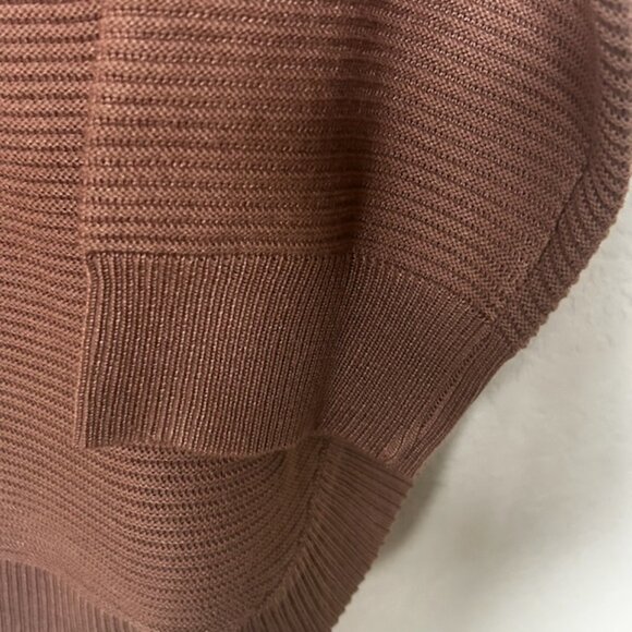 NWT Cyrus Brown Fall Plus Size Relaxed Fit Oversized Sweater With Side Splits - Picture 10 of 11